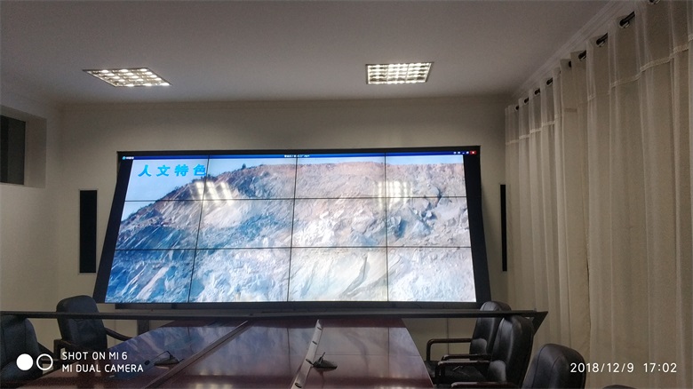2017年哈尔滨军分区视频会议液晶拼接系统及触摸屏