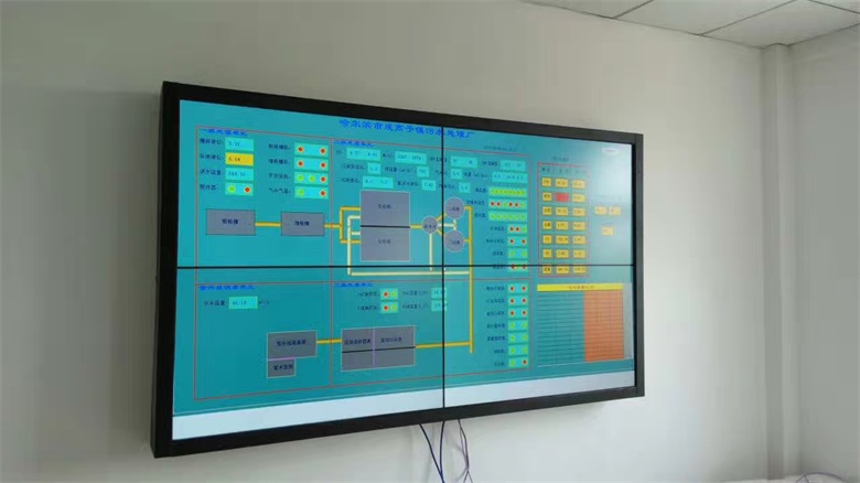 2017年哈尔滨市北控污水处理厂液晶拼接显示系统